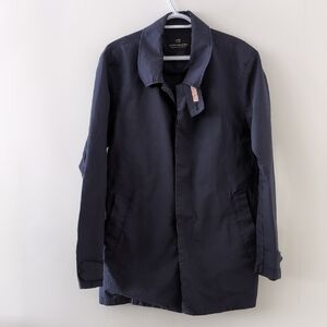 Scotch & Soda Dark Blue Trench Coat Size XL